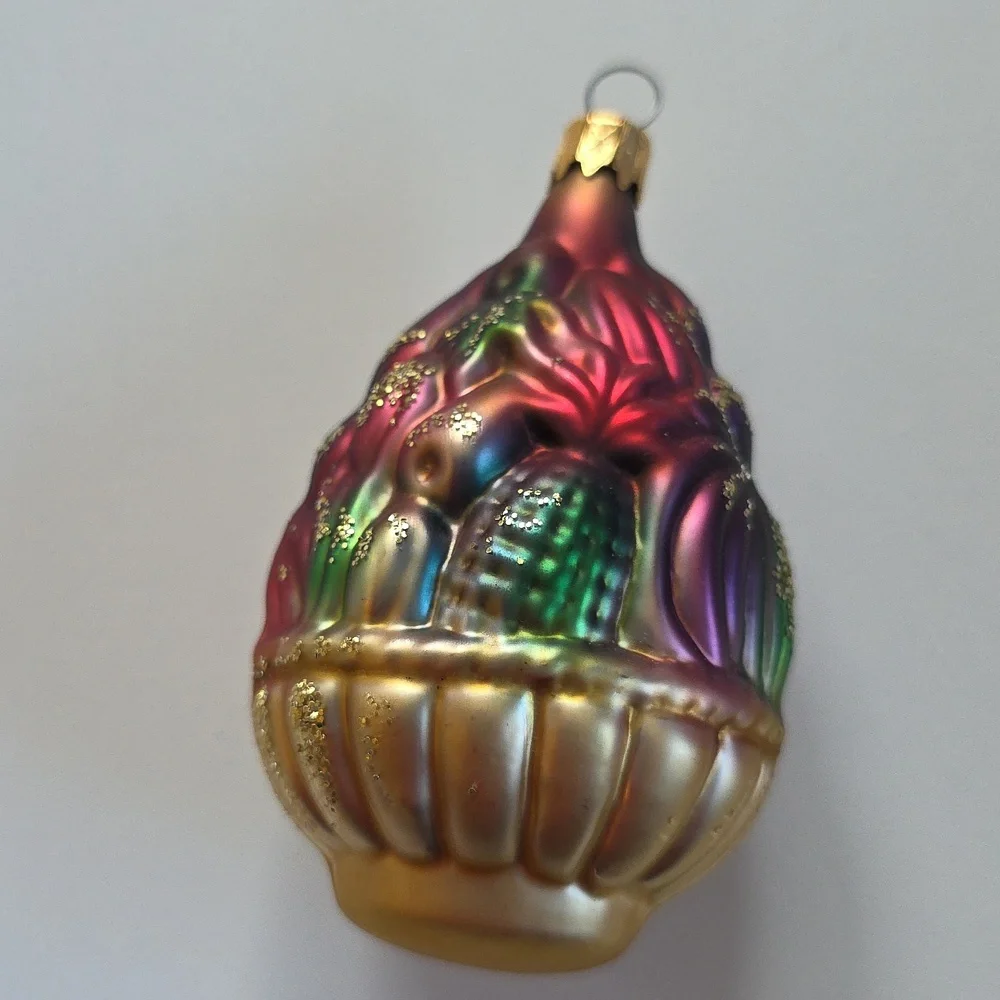 Vintage Christmas Ornaments - Festive Glass Ornament Set - Multicolor